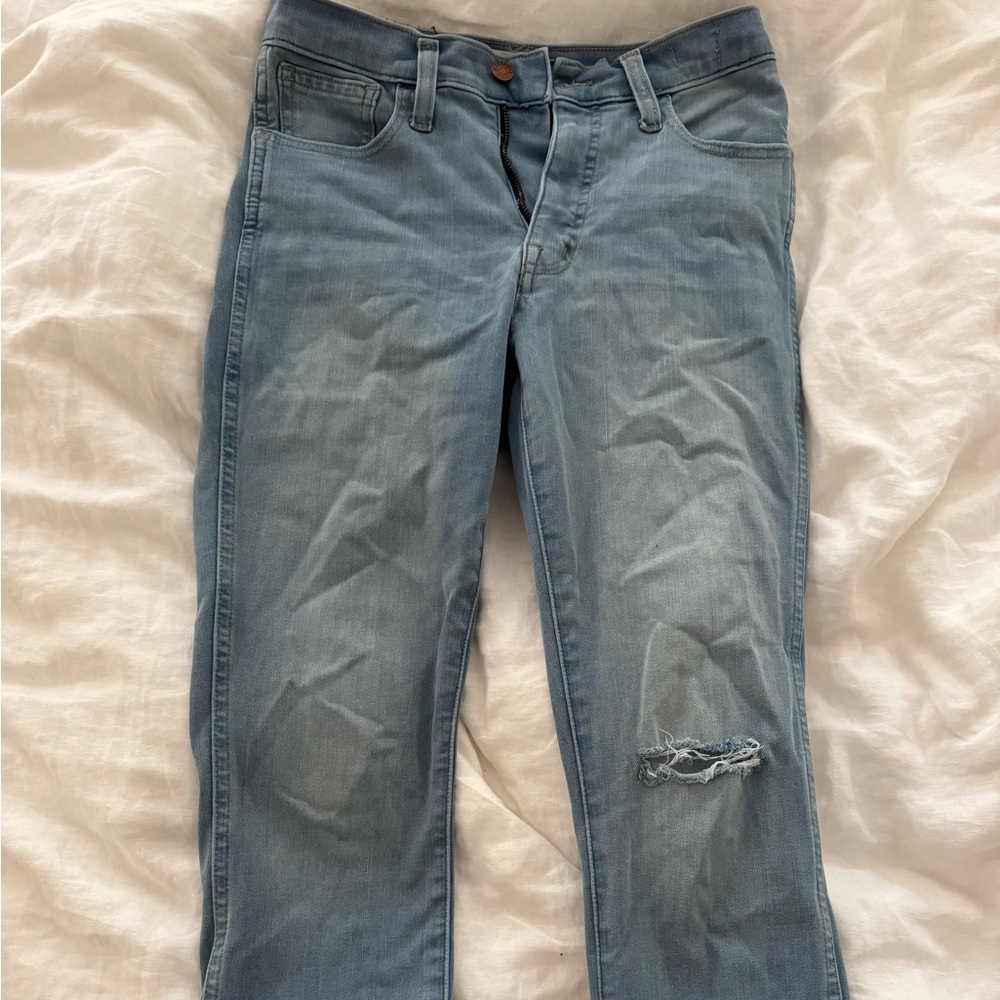 Madewell distressed road tripper leggings
